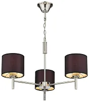 Люстра подвесная 291-123-03 Velante фиолетовая на 3 лампы, основание хром в стиле современный Люстра подвесная 291-123-03 Velante фиолетовая на 3 лампы, основание хром в стиле современный